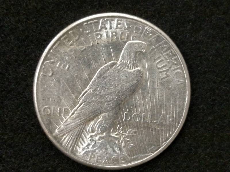 lot 95 image: 1923 S Peace Silver Dollar...