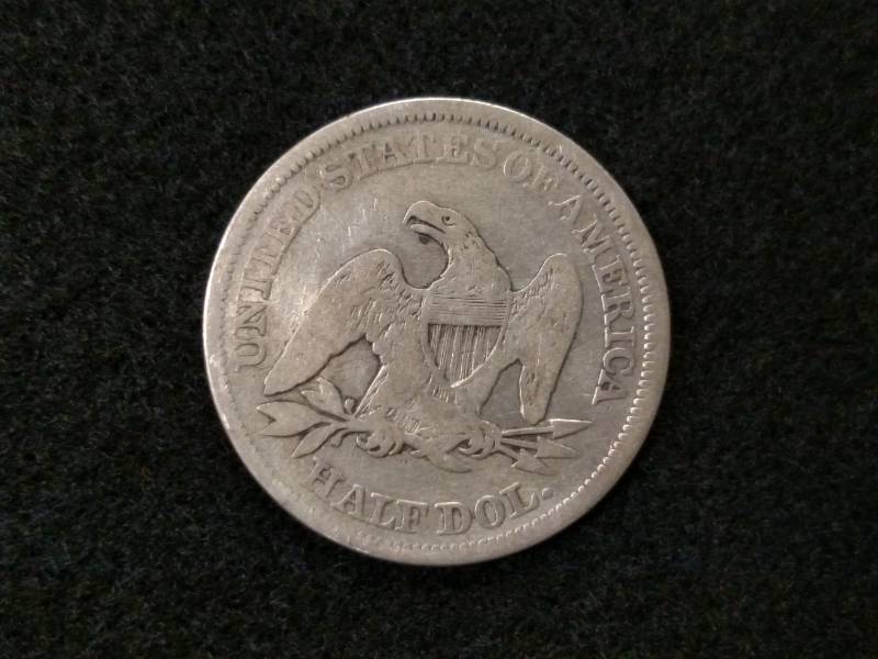 lot 116 image: 1854 Arrows Seated Liberty Silver H...