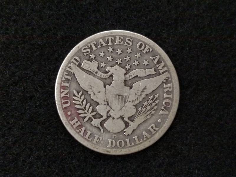 lot 118 image: 1915 D Barber Silver Half Dollar...