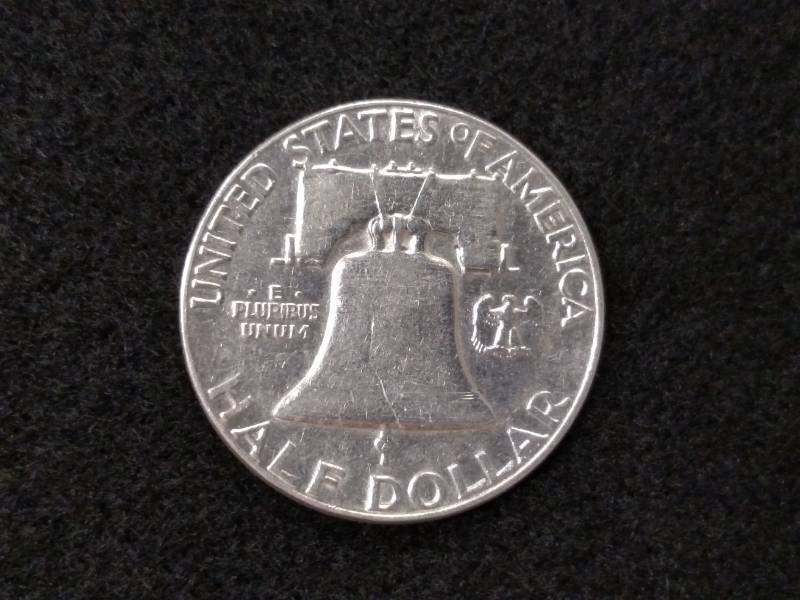 lot 123 image: 1956 Franklin Silver Half Dollar...