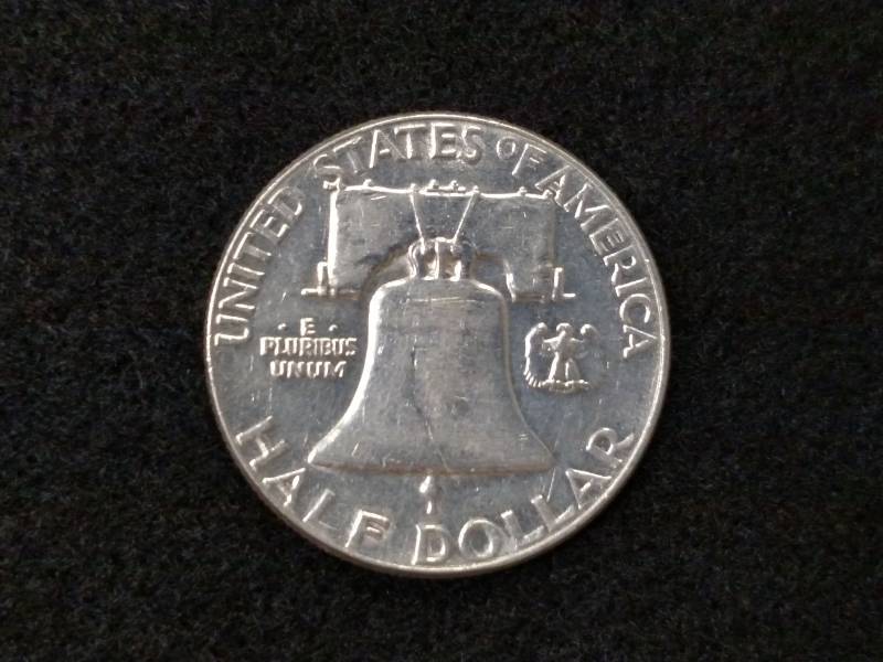 lot 127 image: 1960 D Franklin Silver Half Dollar...