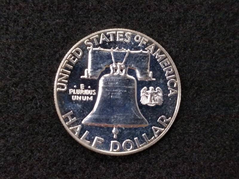 lot 128 image: 1961 DMPL Franklin Silver Half Doll...