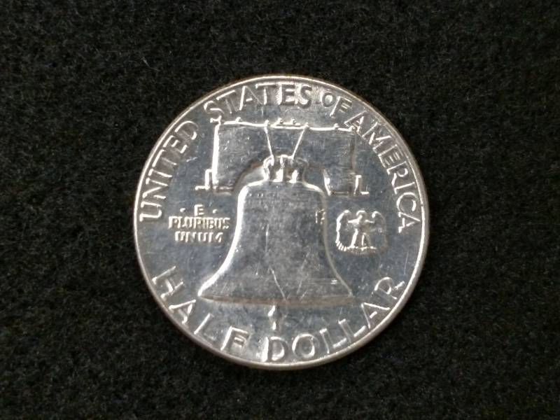 lot 129 image: 1962 Franklin Silver Half Dollar...