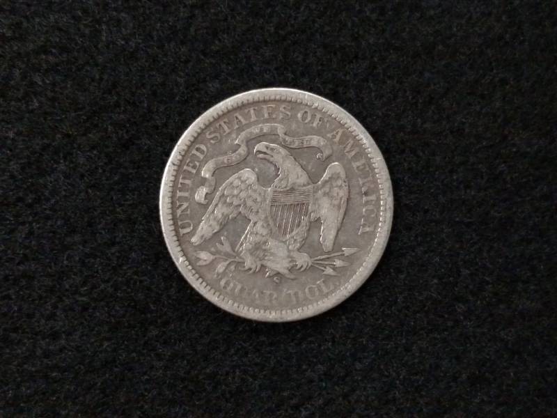 lot 137 image: 1876 S Seated Liberty Silver Quarte...