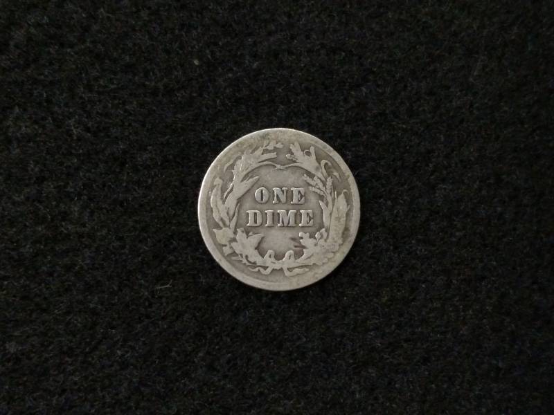 lot 145 image: 1907 Barber Silver Dime...