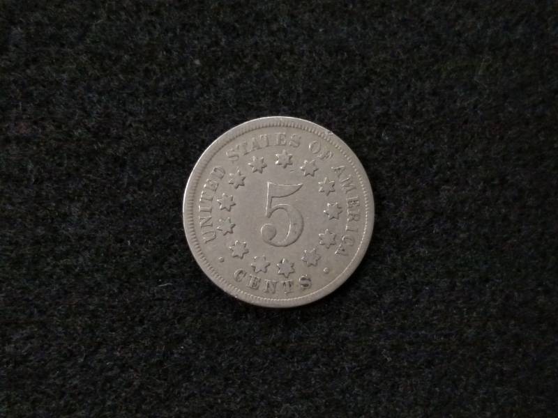 lot 149 image: 1868 Sheild Nickel...