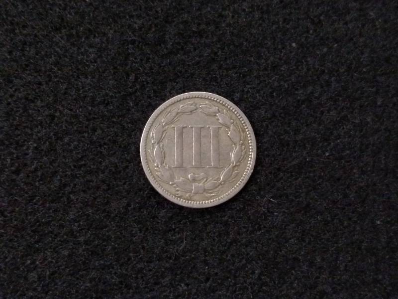 lot 151 image: 1868 Three Cent Nickel...