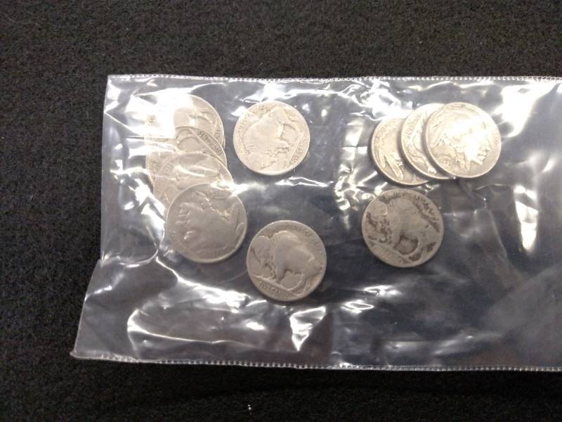 lot 153 image: (10) Buffalo Nickels...