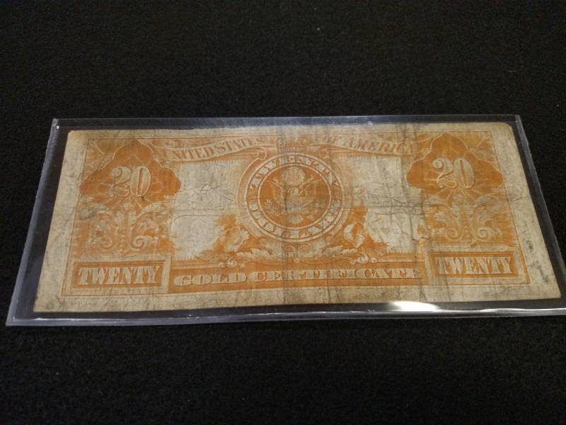 lot 173 image: 1922 Large Size Twenty Dollars Gold...