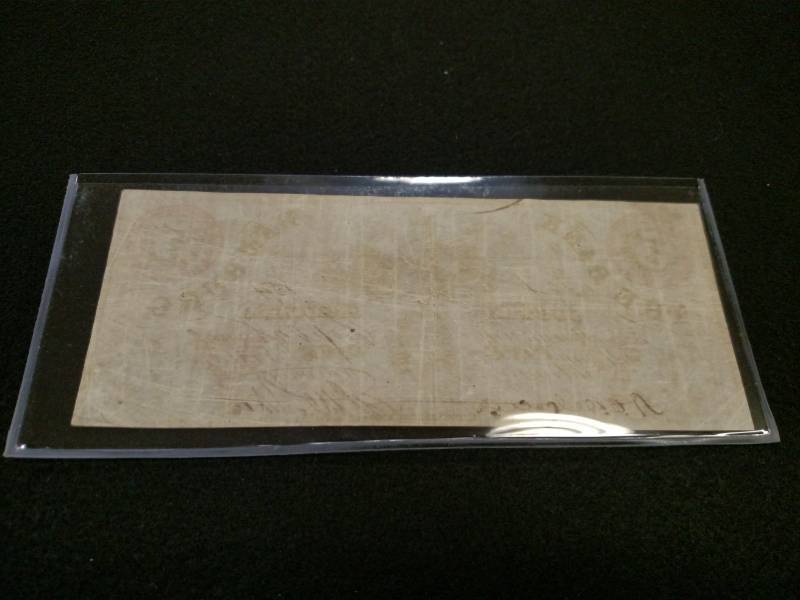 lot 178 image: 1860s Large Size Five Dollars Hamb...