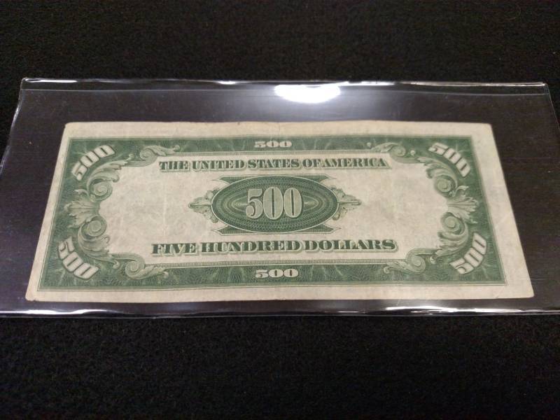 lot 179 image: 1928 Five Hundred Dollars Federal R...