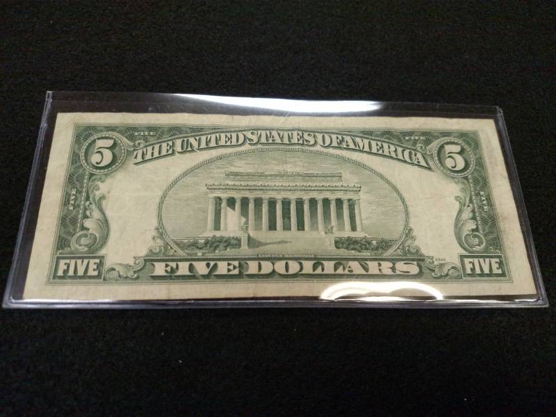 lot 184 image: 1953 A Five Dollars Silver Certific...