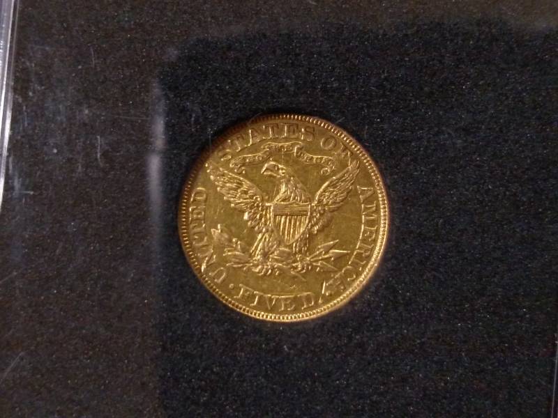 lot 1 image: 1897 Five Dollars Liberty Head Gold...