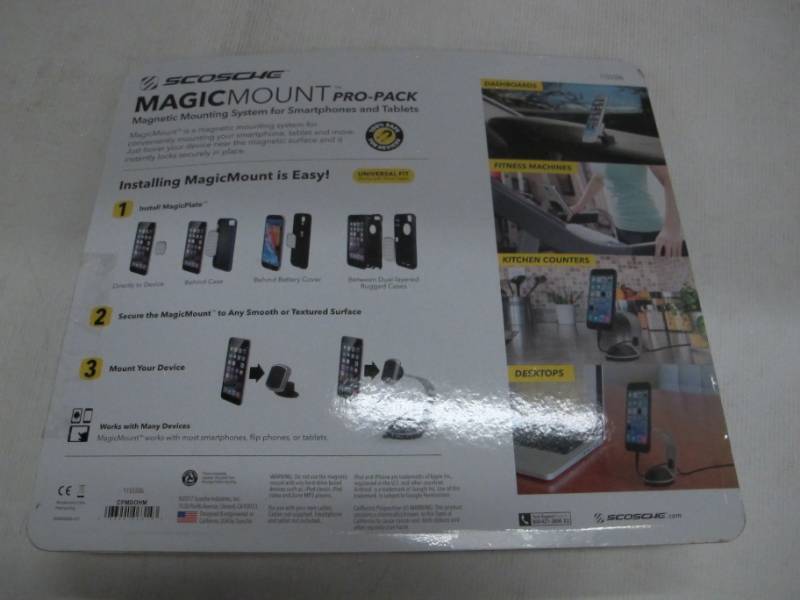 lot 29 image: SCOSCHE MagicMount Pro-Pack Universal Fit Magnetic Mounting System for Smartphones and Tablets