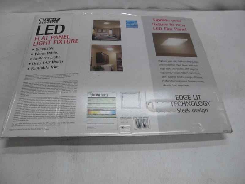 lot 33A image: FEIT ELECTRIC LED FLAT PANEL LIGHT FIXTURE
