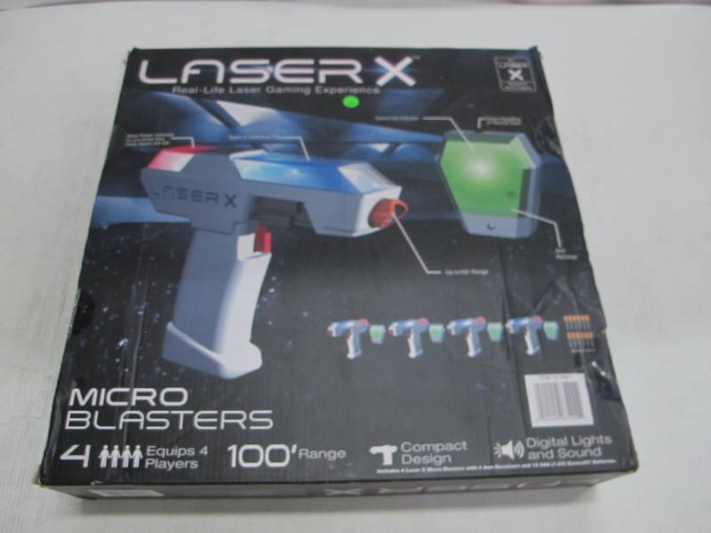 lot 42 image: LASER X Micro Blasters 4-Pack for 4 Players