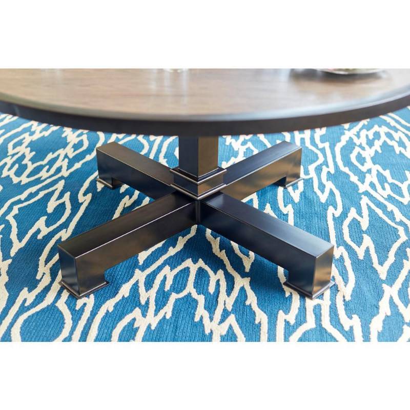 lot 73 image: Hampton Bay Grayson Brown Round Outdoor Dining Table
