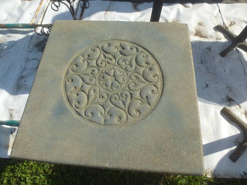 lot 149 image: Decorative Concrete Table Square Top