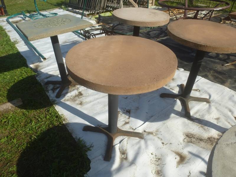 lot 150 image: Decorative Concrete Table Brown