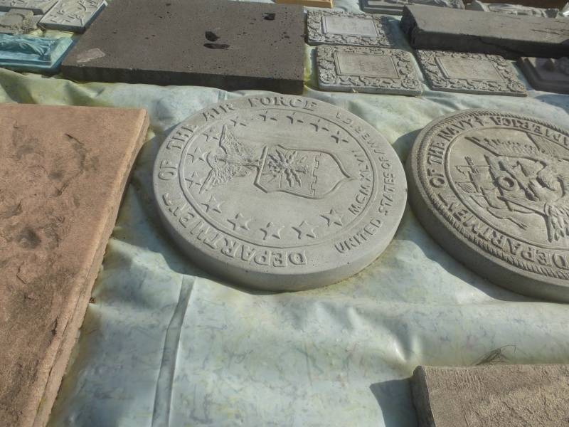 lot 174 image: Military Concrete Stepping Stone