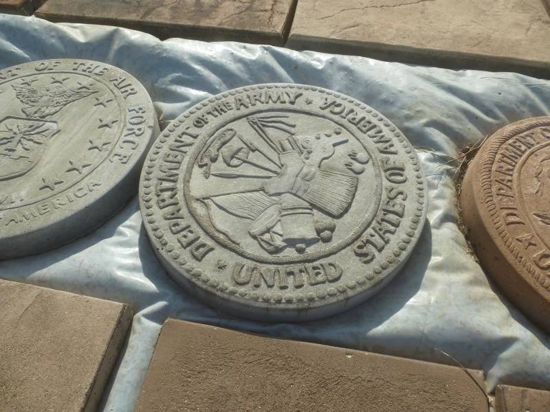 lot 176 image: Military Concrete Stepping Stone