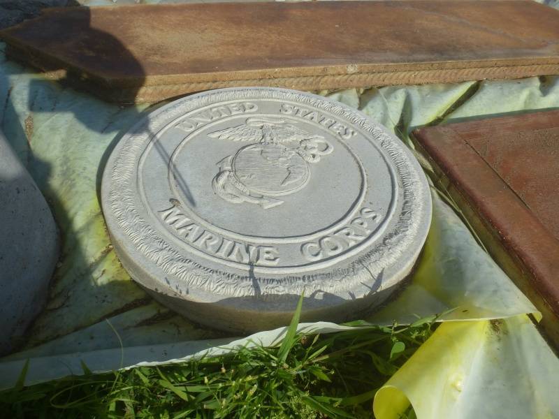 lot 177 image: Military Concrete Stepping Stone