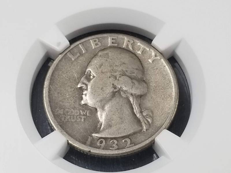 lot 05 image: 1932-D WASHINGTON QUARTER VF20 NGC KEY DATE COIN