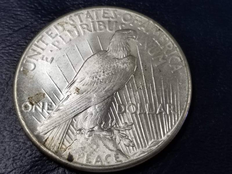 lot 17 image: 1925 PEACE SILVER DOLLAR AU58
