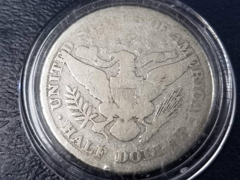 lot 39 image: 1898 BARBER HALF DOLLAR IN AIRTITE