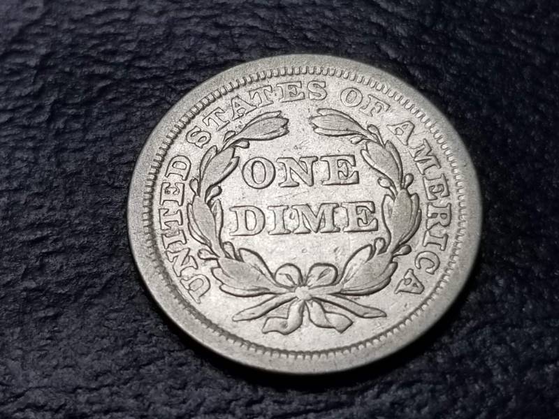 lot 07-A image: 1842 US SEATED LIBERTY DIME