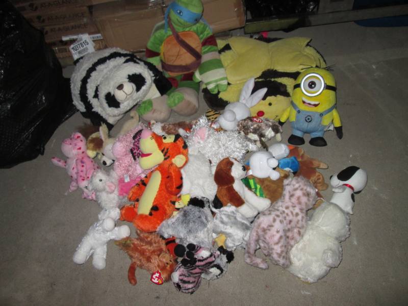 lot 37 image: Large Lot of Plush Animals...