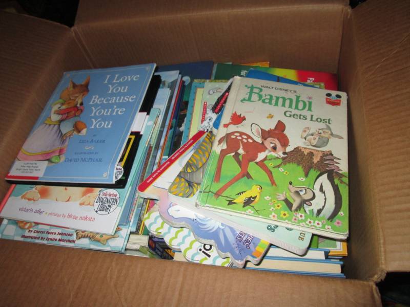 lot 45 image: Box Full of Kids Books...