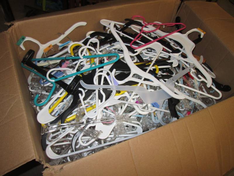 lot 53 image: Big Box Full of Assorted Hangers...