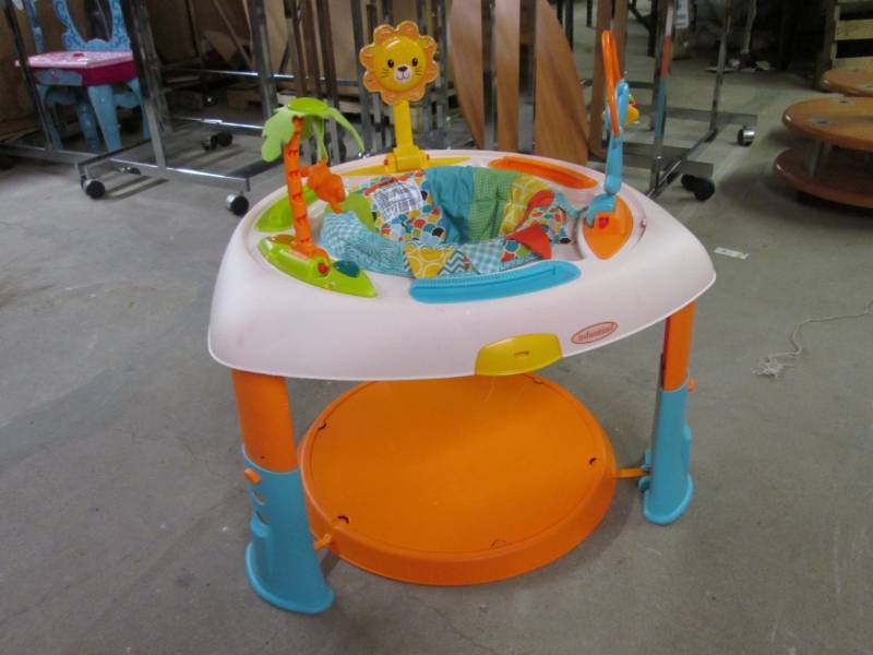 lot 72 image: Baby Activity Play Stand Seat Swive...
