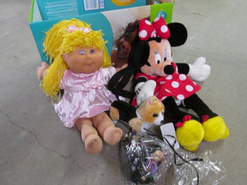 lot 76 image: Lot of Play Blocks Doll Plush Minni...