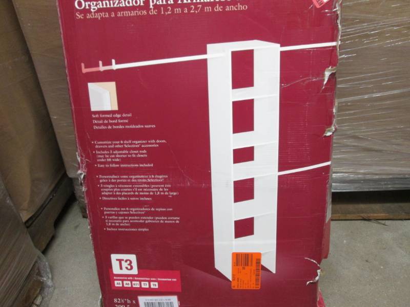 lot 129 image: Closet Maid Selectives White Custom...