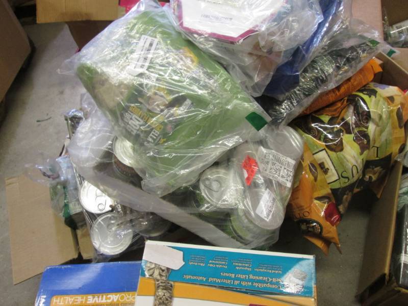 lot 154 image: Large Lot of Pet Foods Etc Past dat...