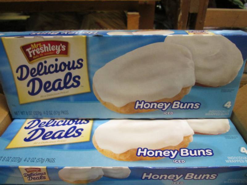 lot 168 image: Case of 16 Boxes of Honey Buns Micr...