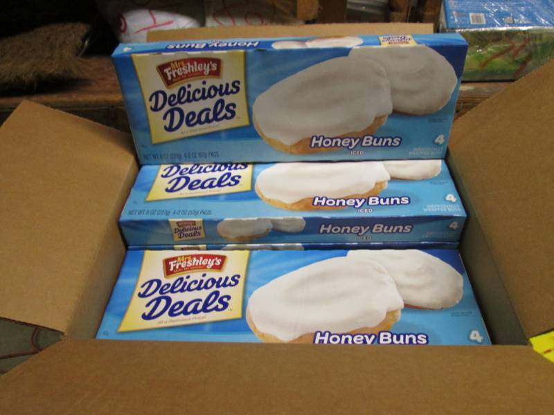 lot 171 image: Case of 16 Boxes of Honey Buns Micr...
