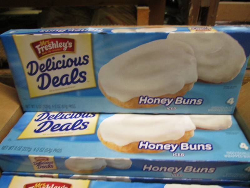lot 172 image: Case of 16 Boxes of Honey Buns Micr...