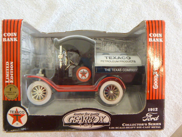 lot 22 image: Gearbox 1912 Ford Oil Tanker Coin Bank
