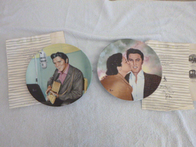 lot 25 image: 2 Delphi ELVIS Plates by Bruce Emmett