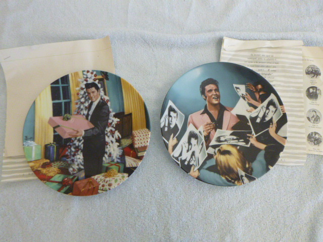 lot 26 image: 2 Delphi ELVIS Plates by Bruce Emmett
