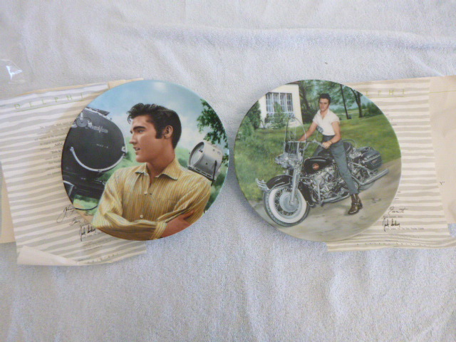 lot 29 image: 2 Delphi ELVIS Plates by Bruce Emmett