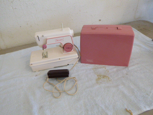 lot 42 image: Sears Small Sewing Machine