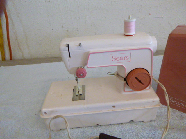 lot 43 image: Sears Small Sewing Machine