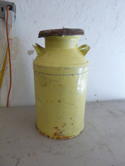 lot 66 image: Vintage Milk Can with Lid