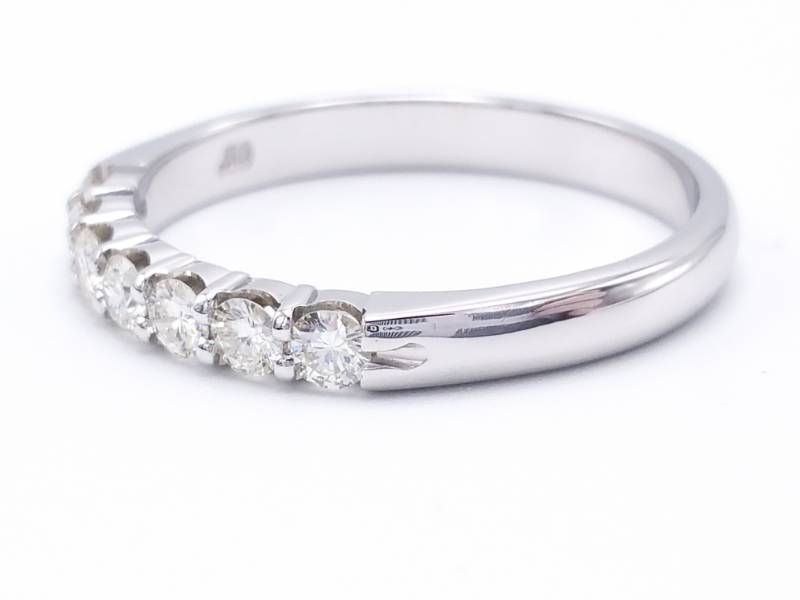 lot 4D image: Brilliant Round Cut 12 CT Diamond Estate Band in 14k White Gold