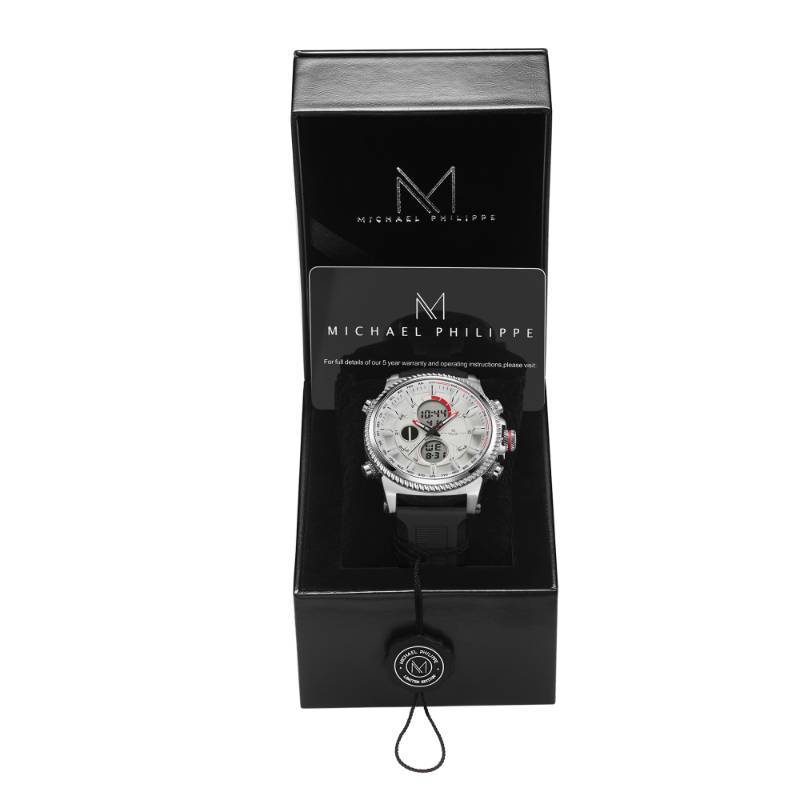 lot 71 image: Mens Adventurer  48mm Elite Silicone Arctic White