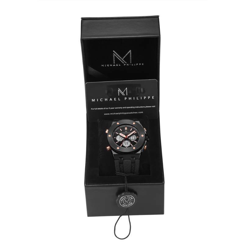 lot 75 image: Mens Innovator  44mm Tropic Rubber Musk Rose